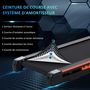 Voir la diapositive 6 : HOMCOM Tapis de course pliable - tapis de marche 6 Km/h max. 370 W - collaboration Aosom.fr x FFHandball - orange noir