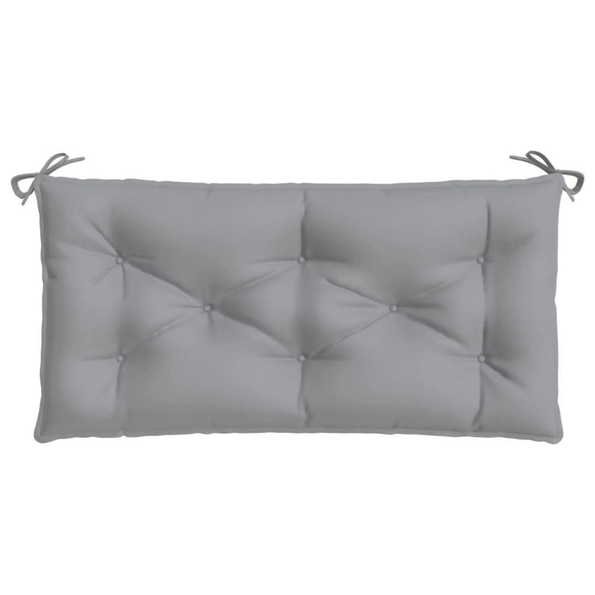 VIDAXL Coussin de banc de jardin gris 100x50x7 cm tissu oxford
