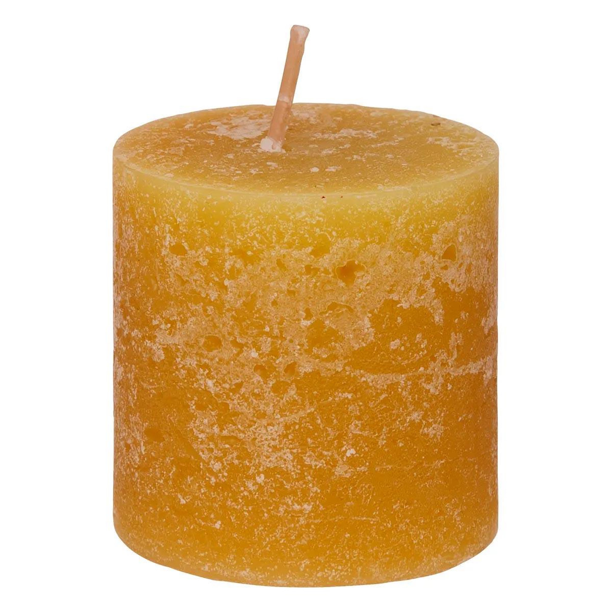 Voir la diapositive 3 : COMPTOIR DE LA BOUGIE Lot de 4 bougies votives  rustic  4,5cm jaune