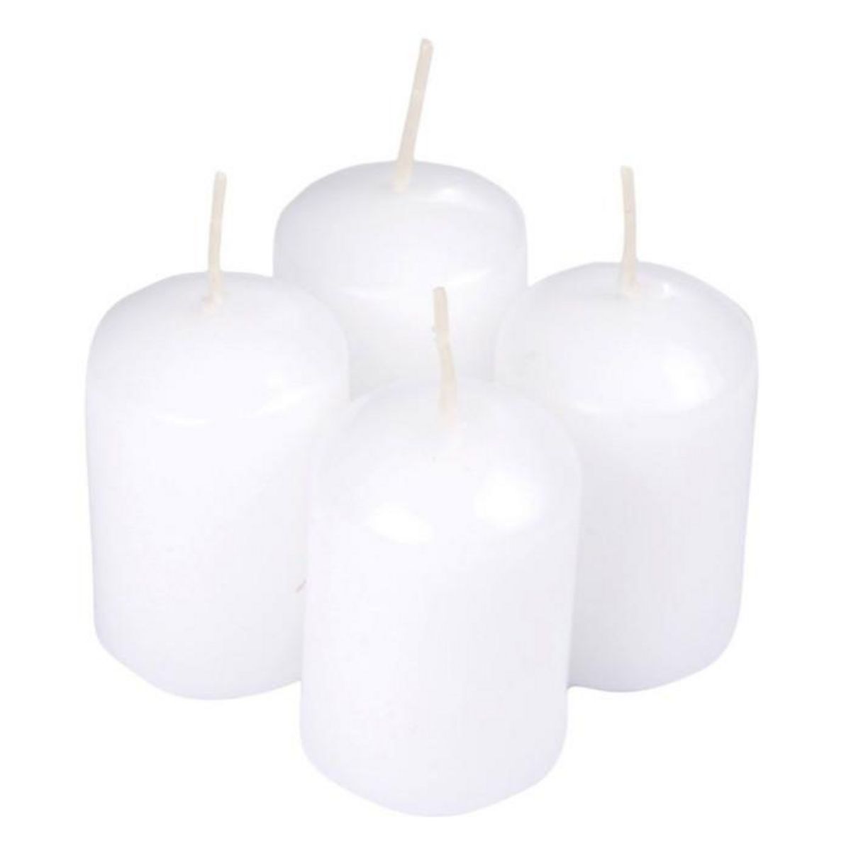 Paris Prix Lot de 4 Bougies Parfumées  Essentiel  6cm Jasmin