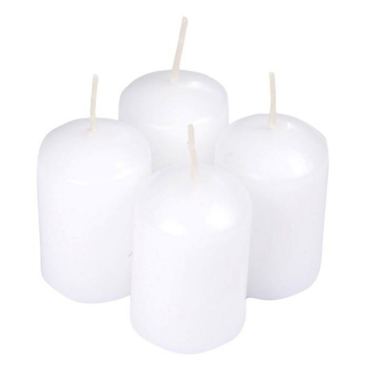 Paris Prix Lot de 4 Bougies Parfumées  Essentiel  6cm Jasmin