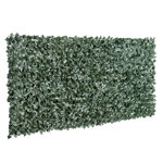 OUTSUNNY Haie artificielle brise-vue décoration rouleau 3L x 1,5H m feuillage réaliste anti-UV vert foncé