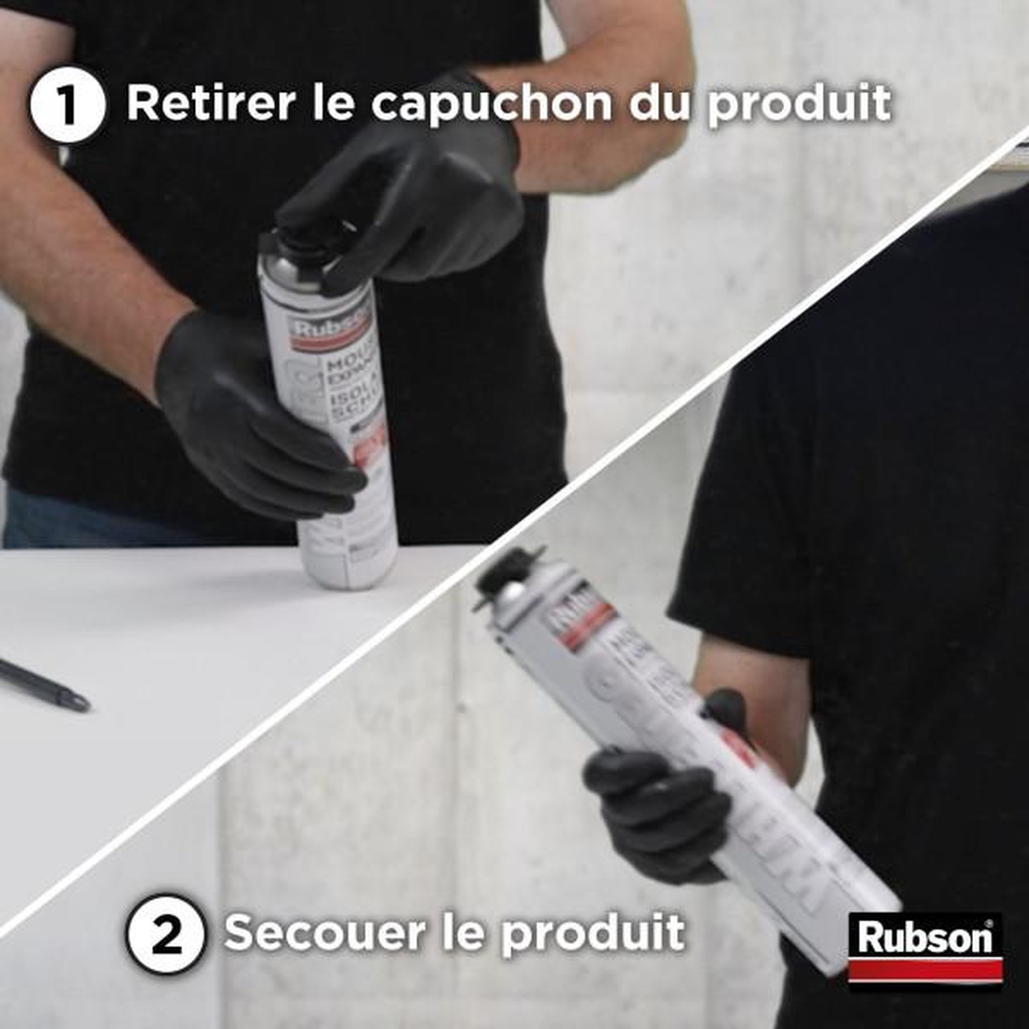 Voir la diapositive 2 : rubson Pistolet mousse expansive - RUBSON - Anti-goutte - Visse de dosage