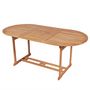 Voir la diapositive 1 : VIDAXL Table de jardin 180x90x75 cm Bois de teck solide