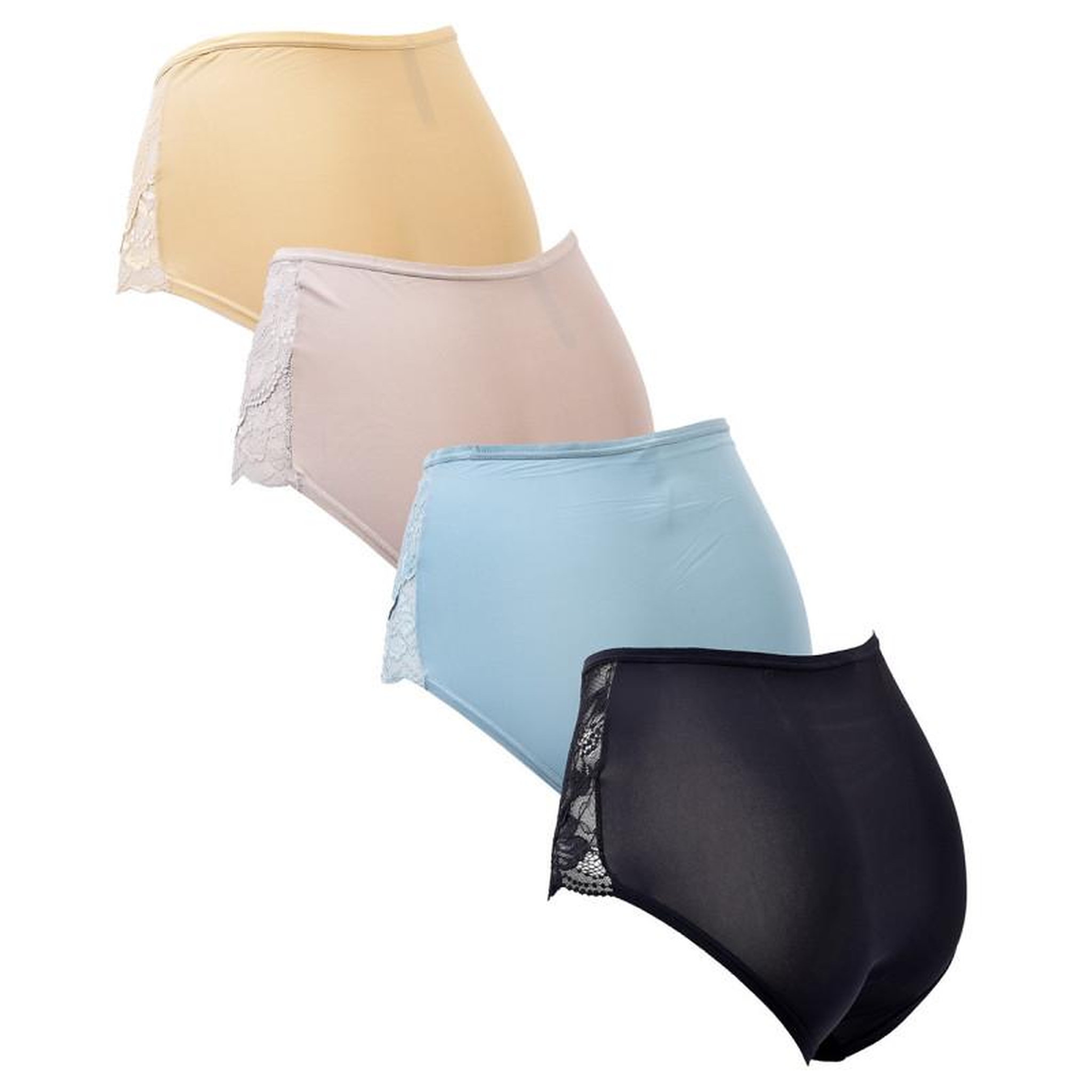 Voir la diapositive 3 : OZABI Culotte Microfibre TRESS Dentelle