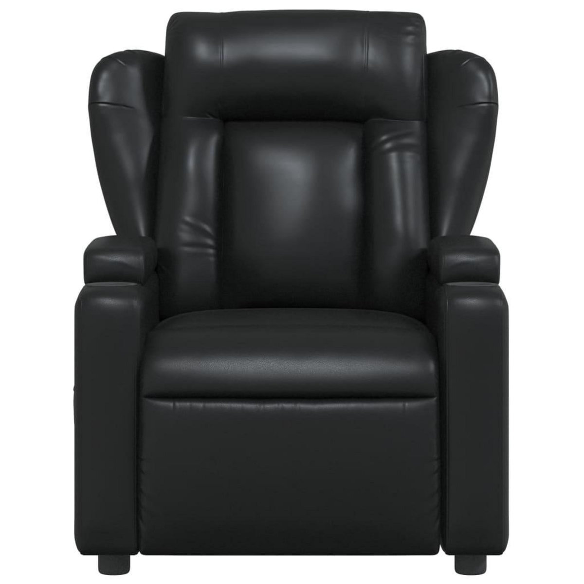 VIDAXL Fauteuil inclinable Noir Similicuir
