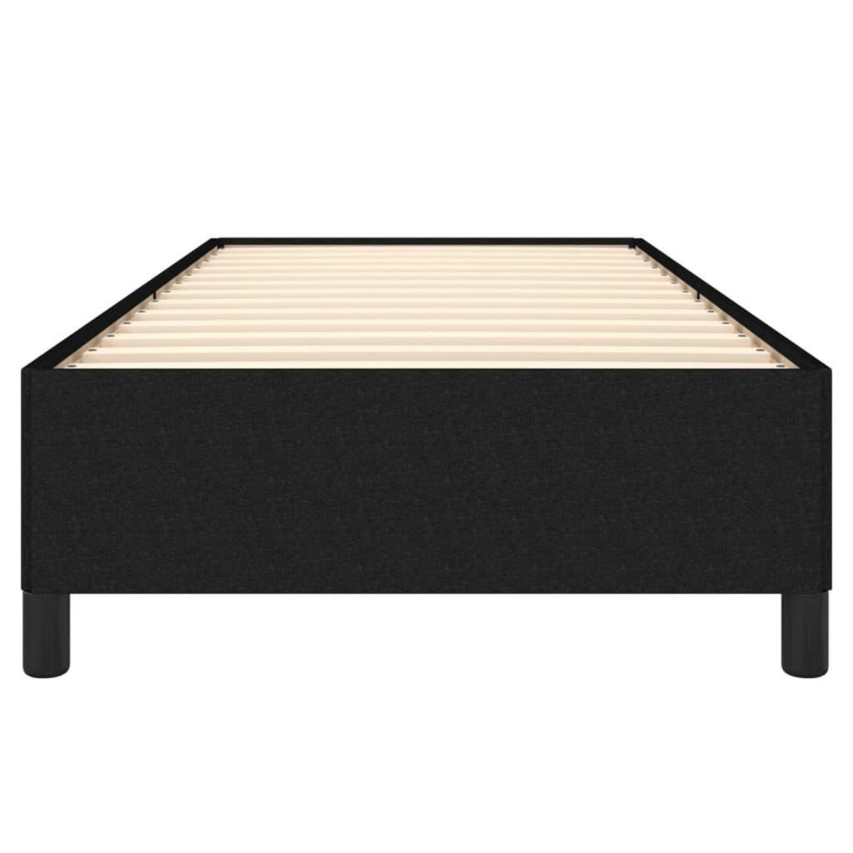 VIDAXL Cadre de lit sans matelas noir 90x190 cm tissu