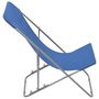 Voir la diapositive 4 : VIDAXL Chaises de plage pliables lot de 2 Acier et tissu oxford Bleu