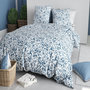 Voir la diapositive 2 : ATELIER DU COTON Parure housse de couette imprimée 100% coton 57fils BLOUVA