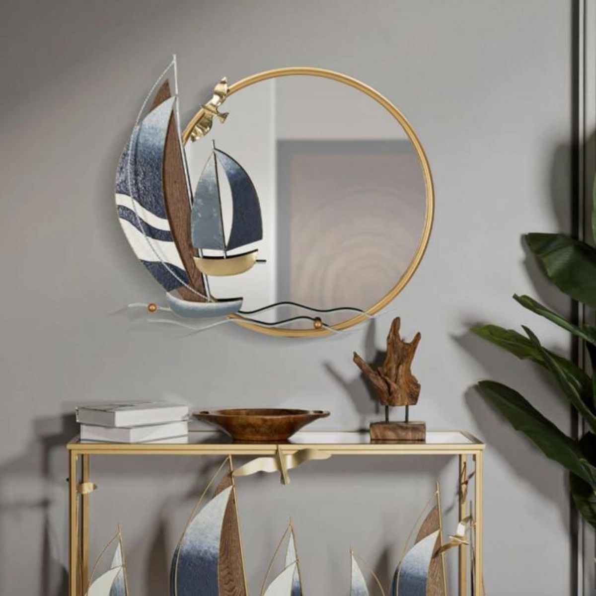 Paris Prix Miroir Mural Déco  Voile  71cm Multicolore