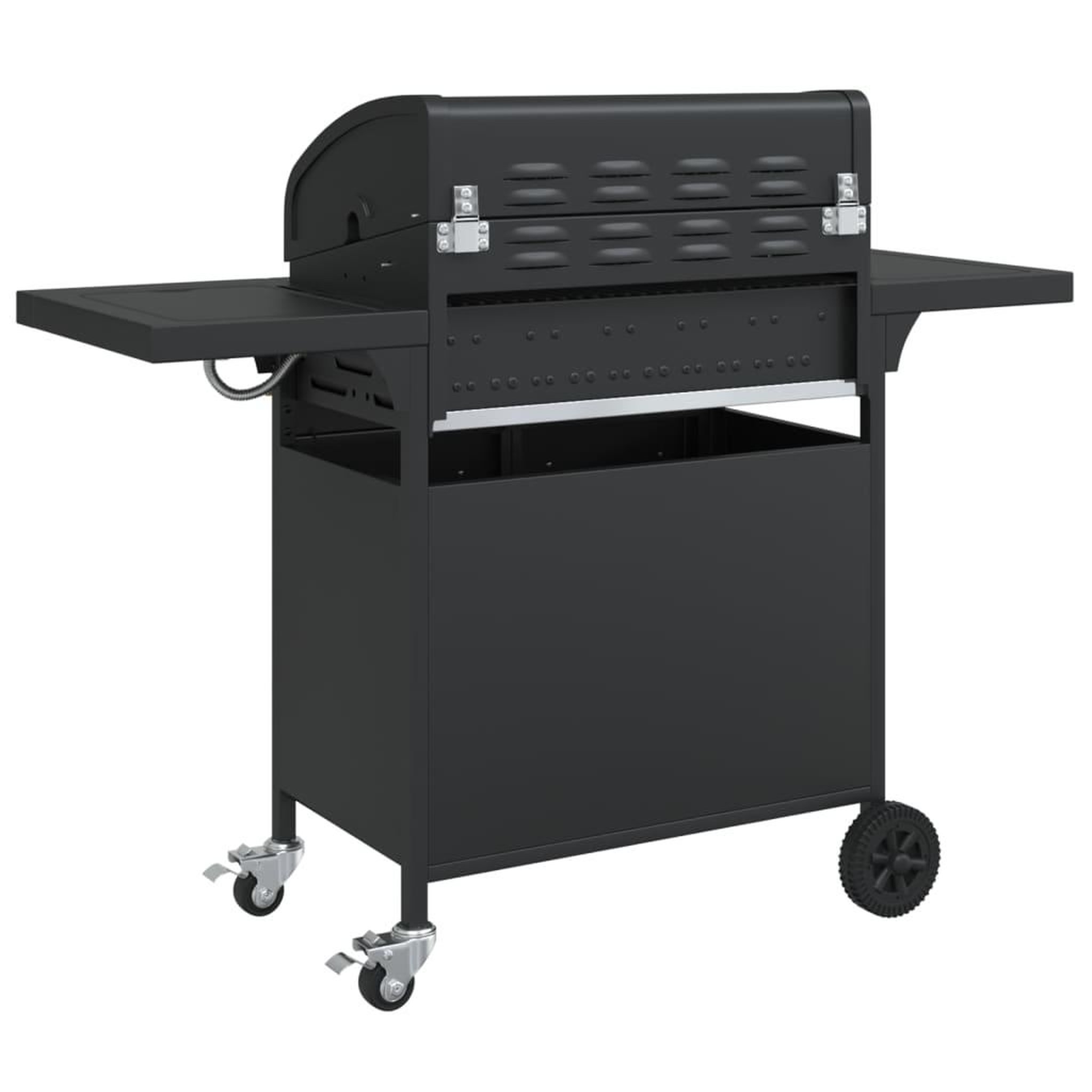 Voir la diapositive 5 : VIDAXL Barbecue gril a gaz avec 5 bruleurs noir acier enduit de poudre