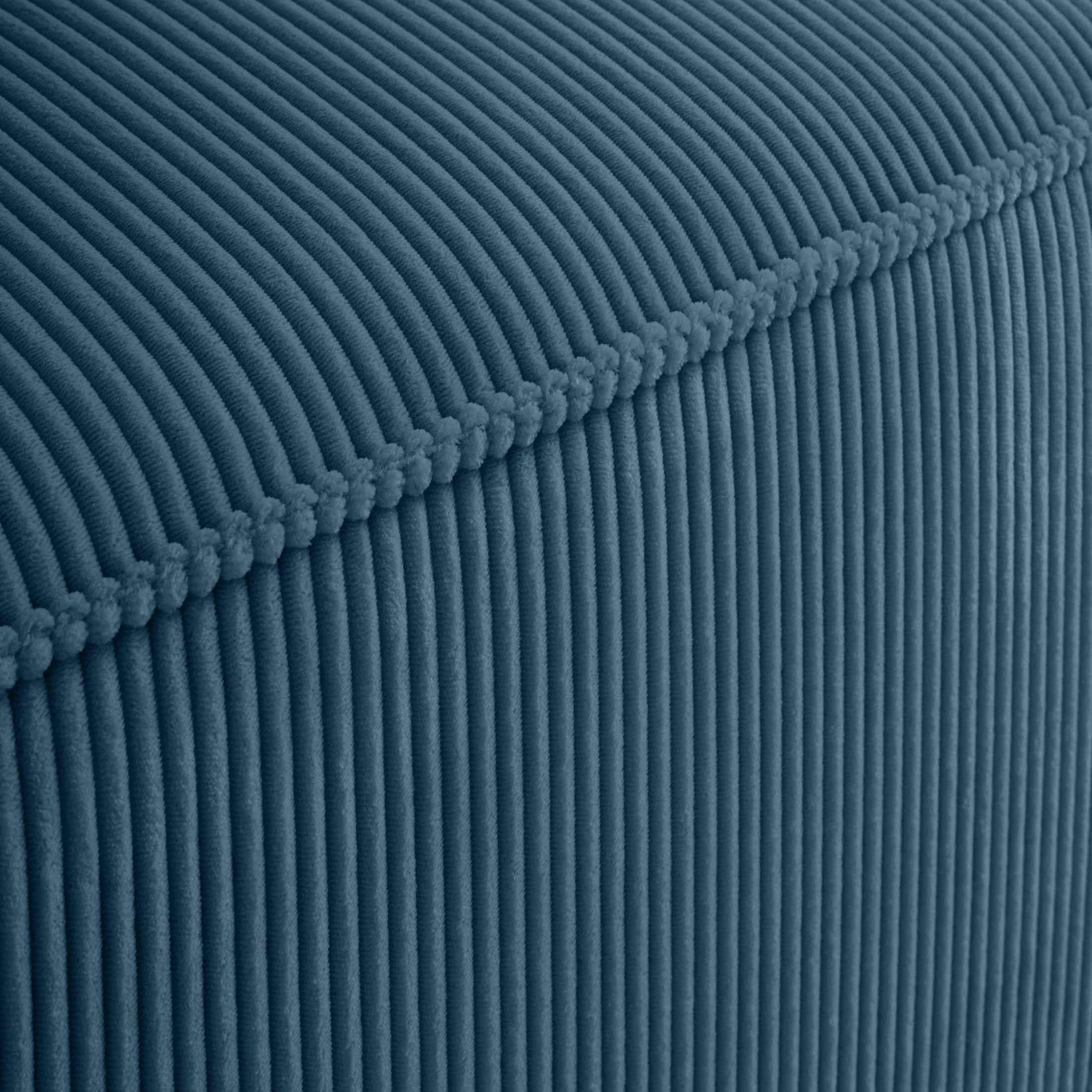 Voir la diapositive 6 : BEST MOBILIER Arty - module d'assise d'angle réversible - en velours côtelé