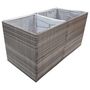 Voir la diapositive 3 : VIDAXL Jardiniere Gris 157x80x80 cm Resine tressee