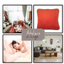 Voir la diapositive 3 : Les Ateliers du Linge Coussin imprime 100% polyester melly