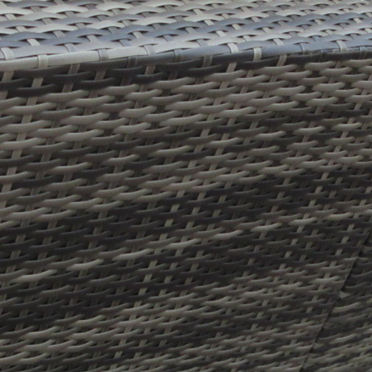 CONCEPT USINE salon de jardin modulable 6 places en résine tressée - gris sombre et beige ALDABRA