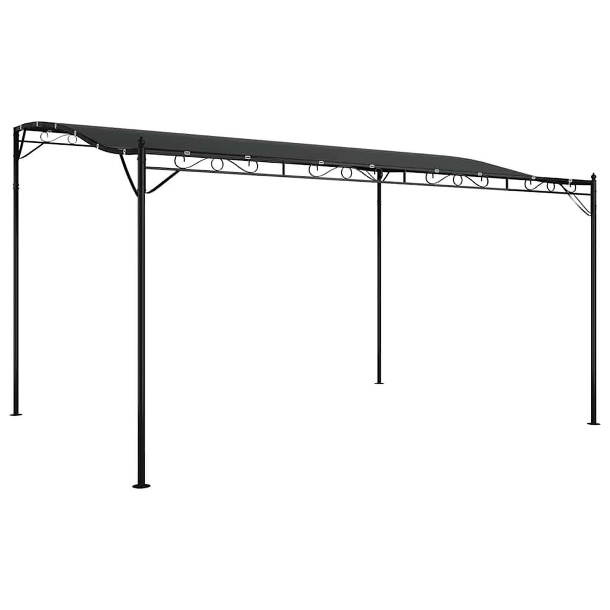 VIDAXL Auvent anthracite 4x3 m 180 g/m^2 tissu et acier