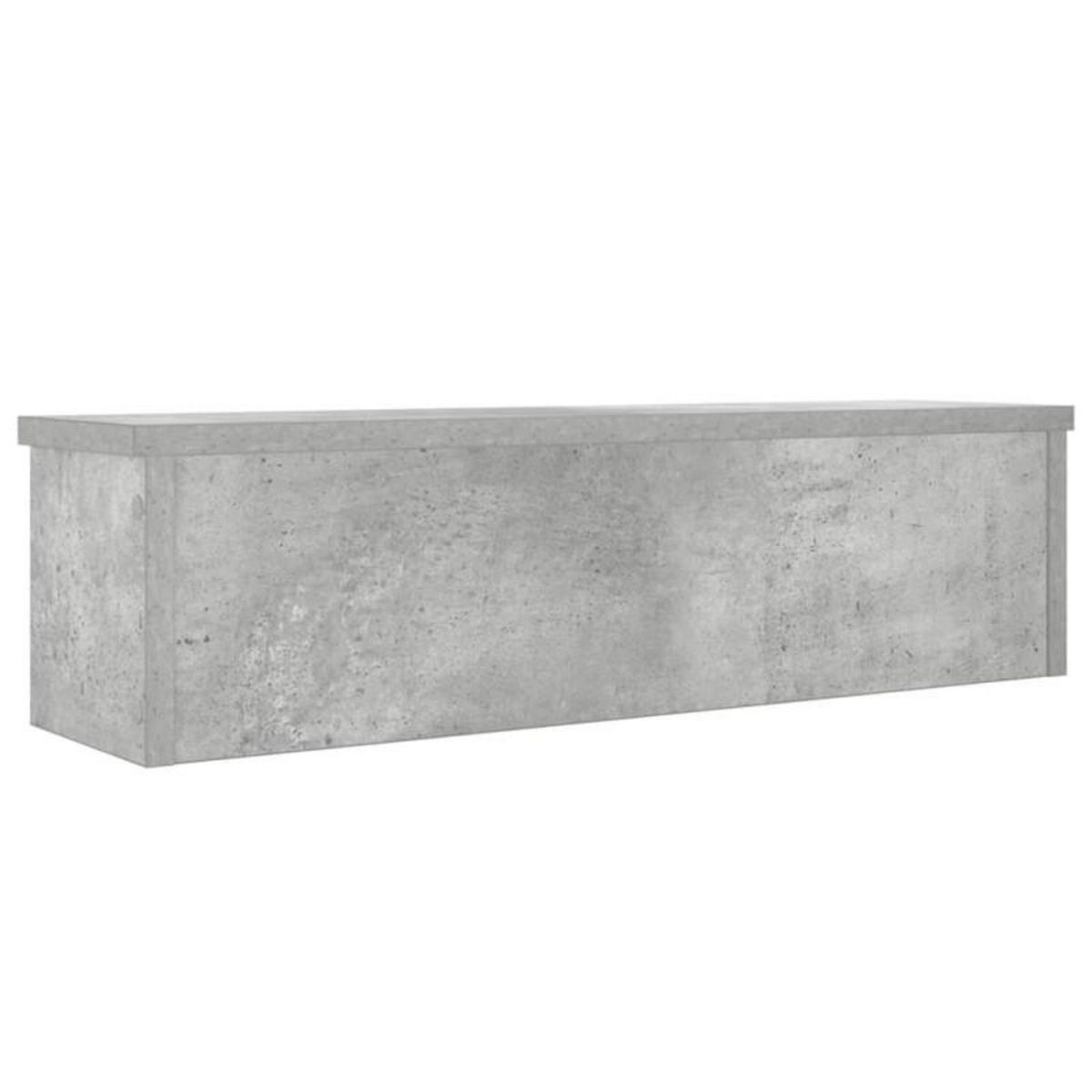 VIDAXL Étagères de cuisine empilables 2 pcs gris béton 60x15x16 cm