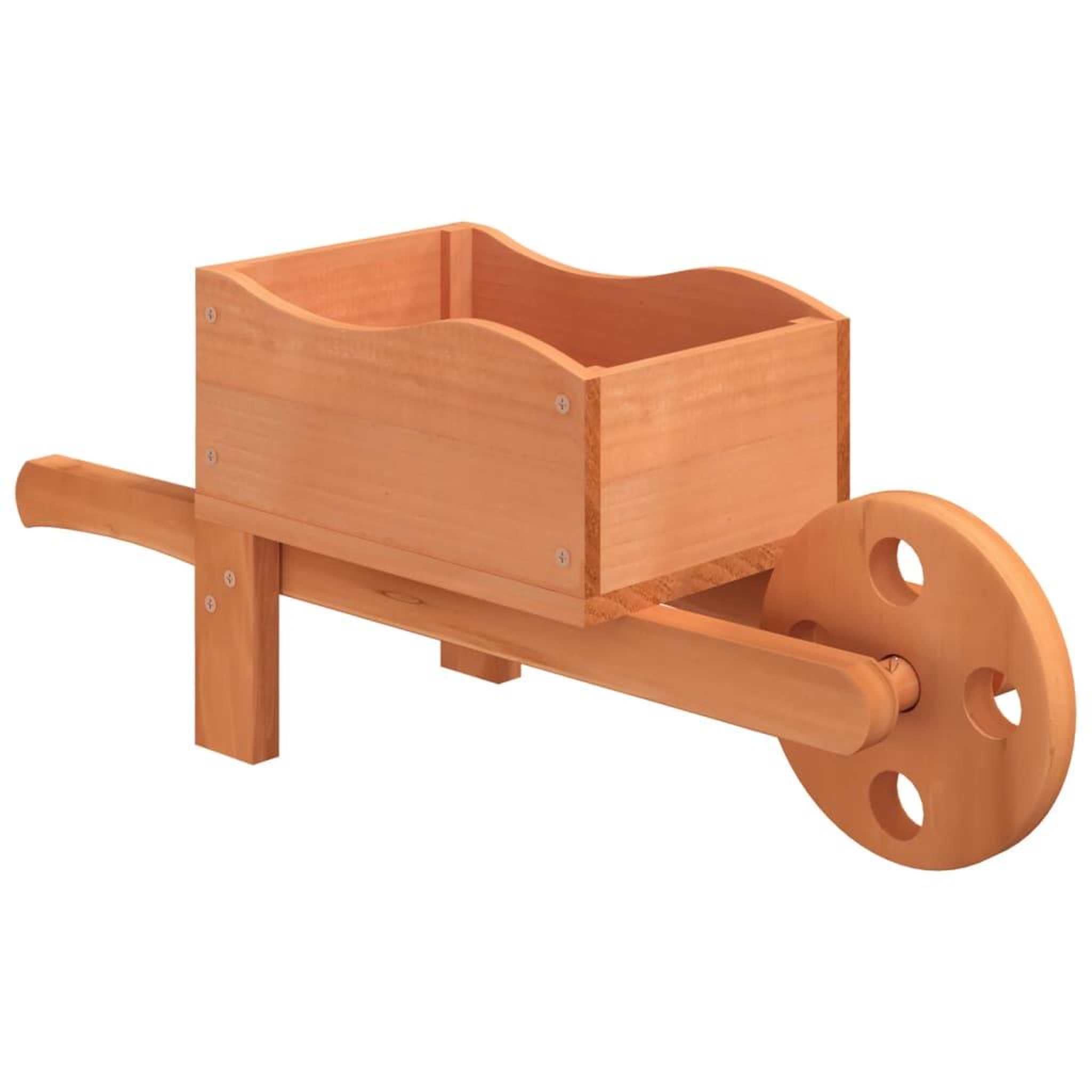 Voir la diapositive 4 : VIDAXL Jardinieres brouette 2 pcs 47x15x19 cm bois de sapin massif