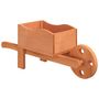 Voir la diapositive 4 : VIDAXL Jardinieres brouette 2 pcs 47x15x19 cm bois de sapin massif