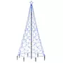 VIDAXL Arbre de Noël avec poteau en metal 500 LED bleues 3 m