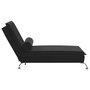 Voir la diapositive 5 : VIDAXL Chaise longue de massage avec traversin noir velours