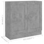 Voir la diapositive 6 : VIDAXL Bibliotheque Gris beton 82,5x30,5x80 cm Bois d'ingenierie