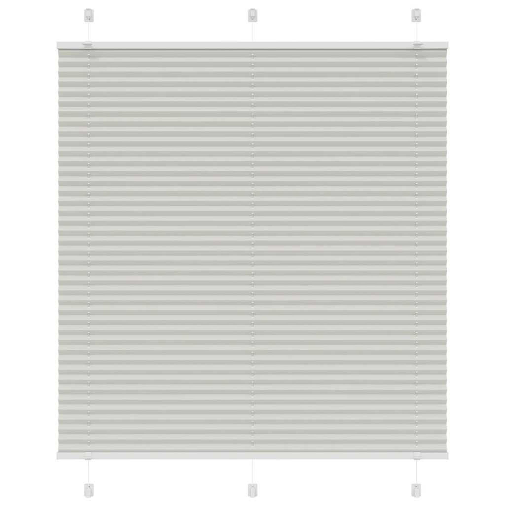 VIDAXL Store plisse gris clair 120x100cm largeur du tissu 119,4cm