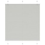 VIDAXL Store plisse gris clair 120x100cm largeur du tissu 119,4cm