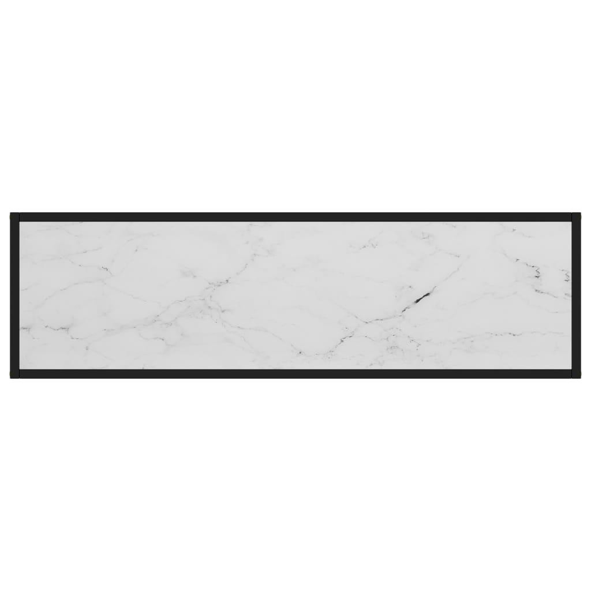 Voir la diapositive 4 : VIDAXL Table console Blanc 120x35x75 cm Verre trempe