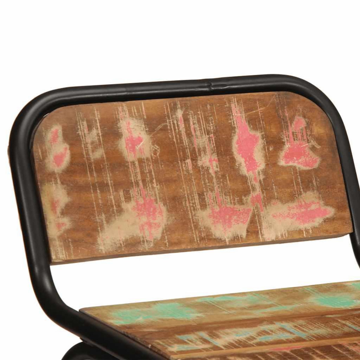 VIDAXL Tabourets de bar lot de 4 46x35,5x80cm bois massif recuperation