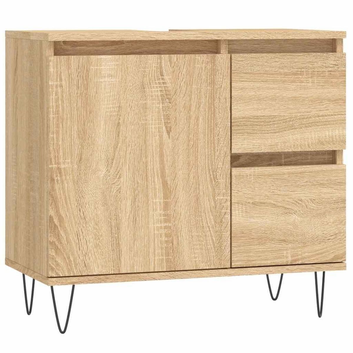 VIDAXL Armoire salle de bain chene sonoma 65x33x60 cm