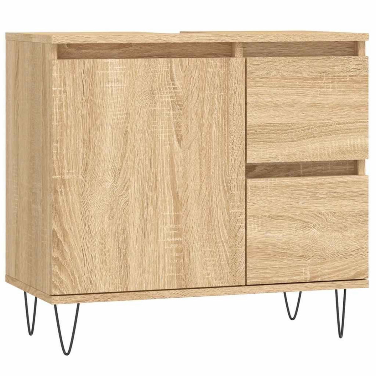VIDAXL Armoire salle de bain chene sonoma 65x33x60 cm