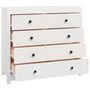Voir la diapositive 3 : VIDAXL Armoire laterale Blanc 100x40x90 cm Bois de pin massif