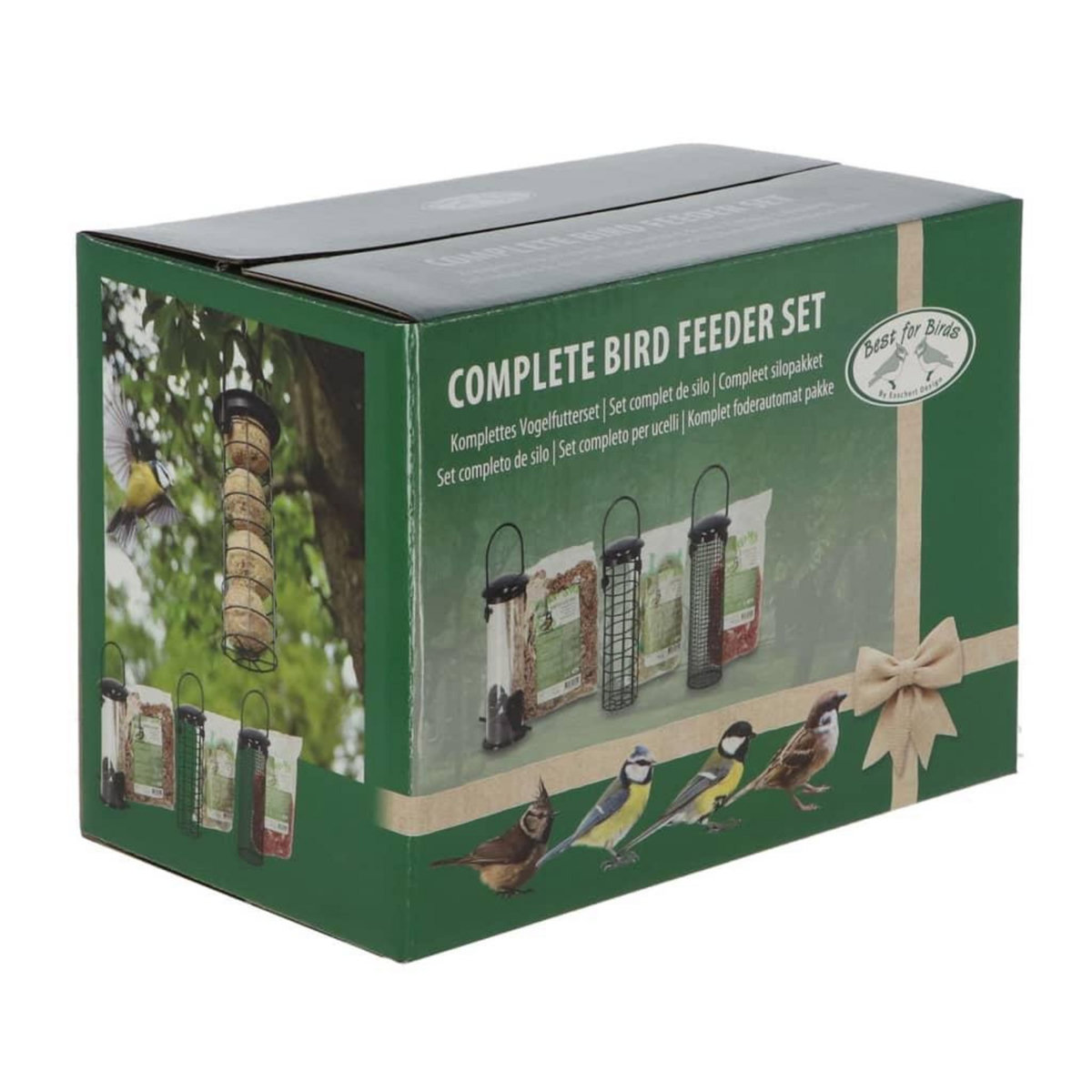 ESSCHERT DESIGN Esschert Design Ensemble complet de mangeoires a oiseaux S 3 pcs