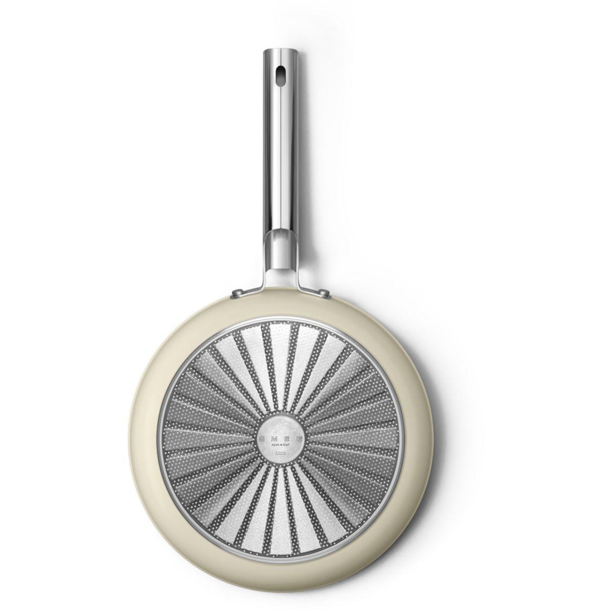 Voir la diapositive 4 : SMEG Poêle 28cm céramique crème