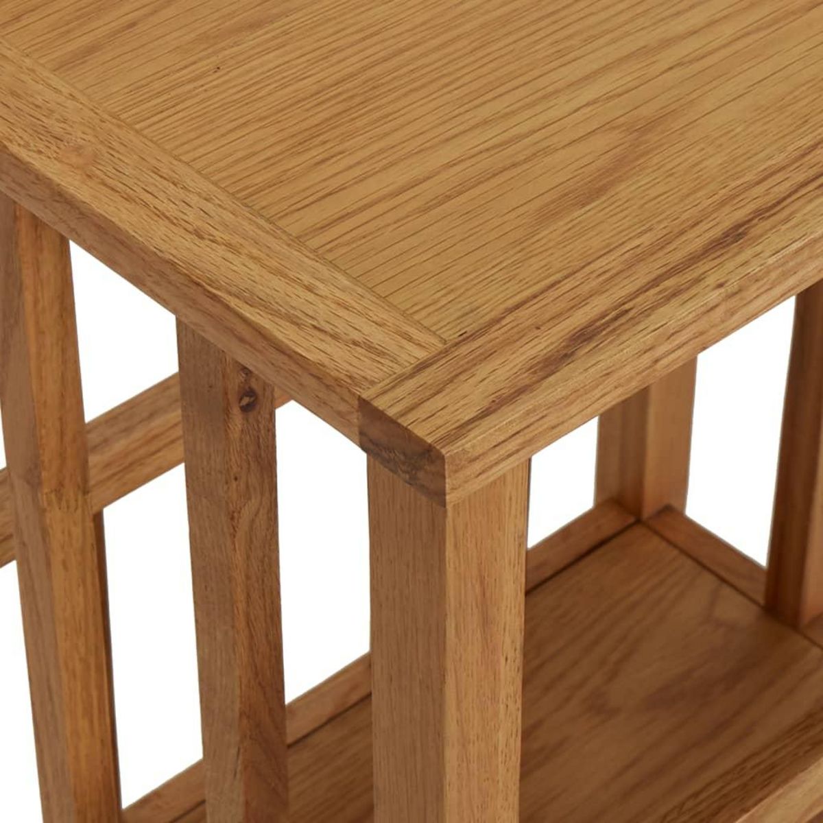 VIDAXL Table a revues 45x35x55 cm Bois de chene solide