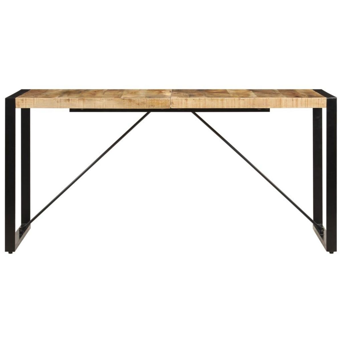 VIDAXL Table a manger 160x80x75 cm bois de manguier massif