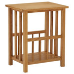 VIDAXL Table a revues 45x35x55 cm Bois de chene solide