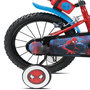 Voir la diapositive 4 : Spiderman Vélo enfant 14'' SPIDERMAN (90 à 105cm) avec 2 freins, plaque avant décorative , bidon arrière, stabilisateurs & pneus gonflables.
