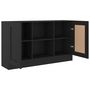 Voir la diapositive 5 : VIDAXL Buffet Noir 120x30,5x70 cm Bois d'ingenierie