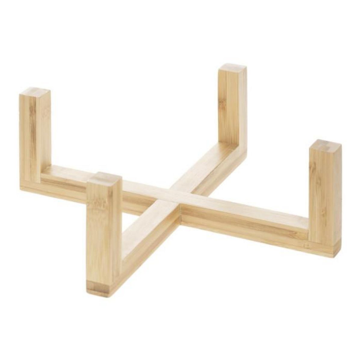 SECRET DE GOURMET Saladier Bambou & Faïence  Crea  28cm Blanc