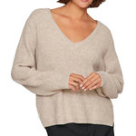 Vila Pull Beige Femme Vila Vibeluna. Coloris disponibles : Beige