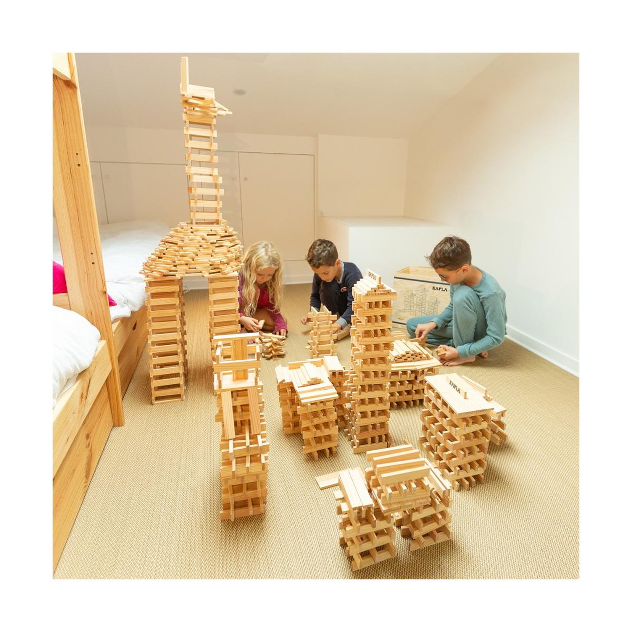 Voir la diapositive 3 : Kapla Jeu de construction  Pack 500 planchettes