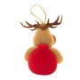 Voir la diapositive 2 : WERKAPRO Décoration de renne à suspendre  8 x 13 cm