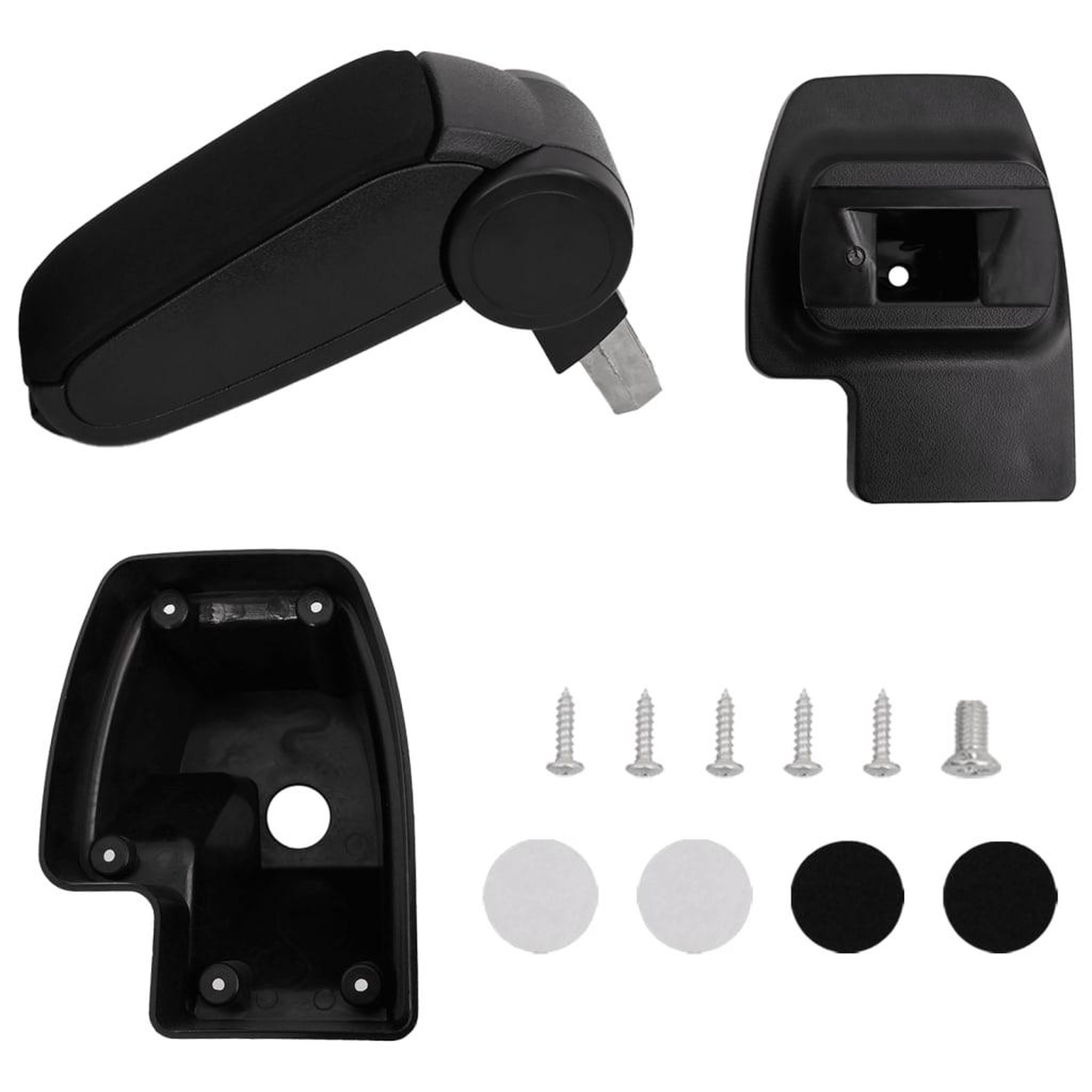 VIDAXL Accoudoir de voiture noir 15x35x(33-49,5) cm ABS