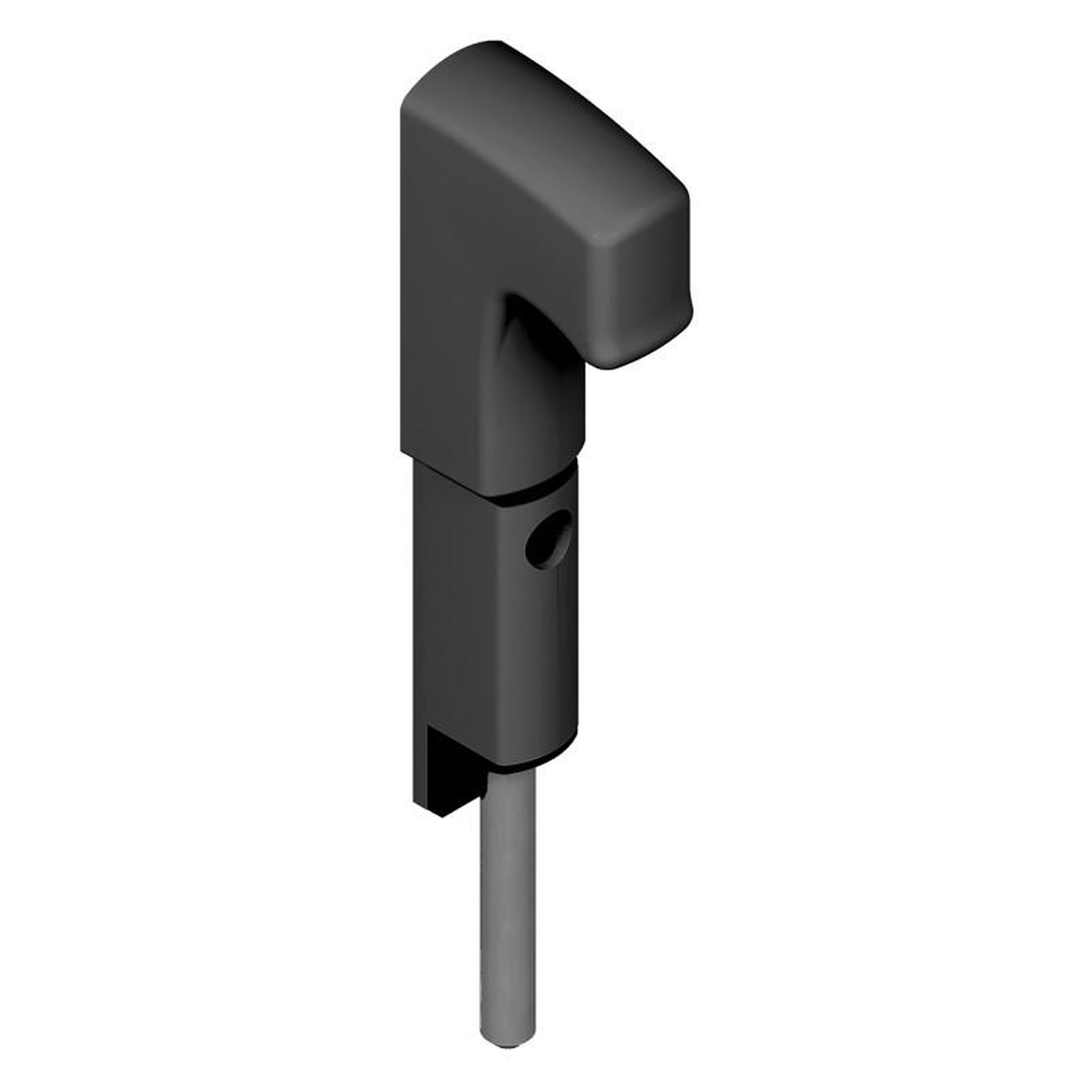 LA CROISEE DS Verrou en applique DANAOS tige inox L 167mm noir RAL9005 LA CROISEE DS DS6370 013