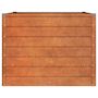 Voir la diapositive 4 : VIDAXL Lit sureleve de jardin rouille 100x100x77 cm acier corten
