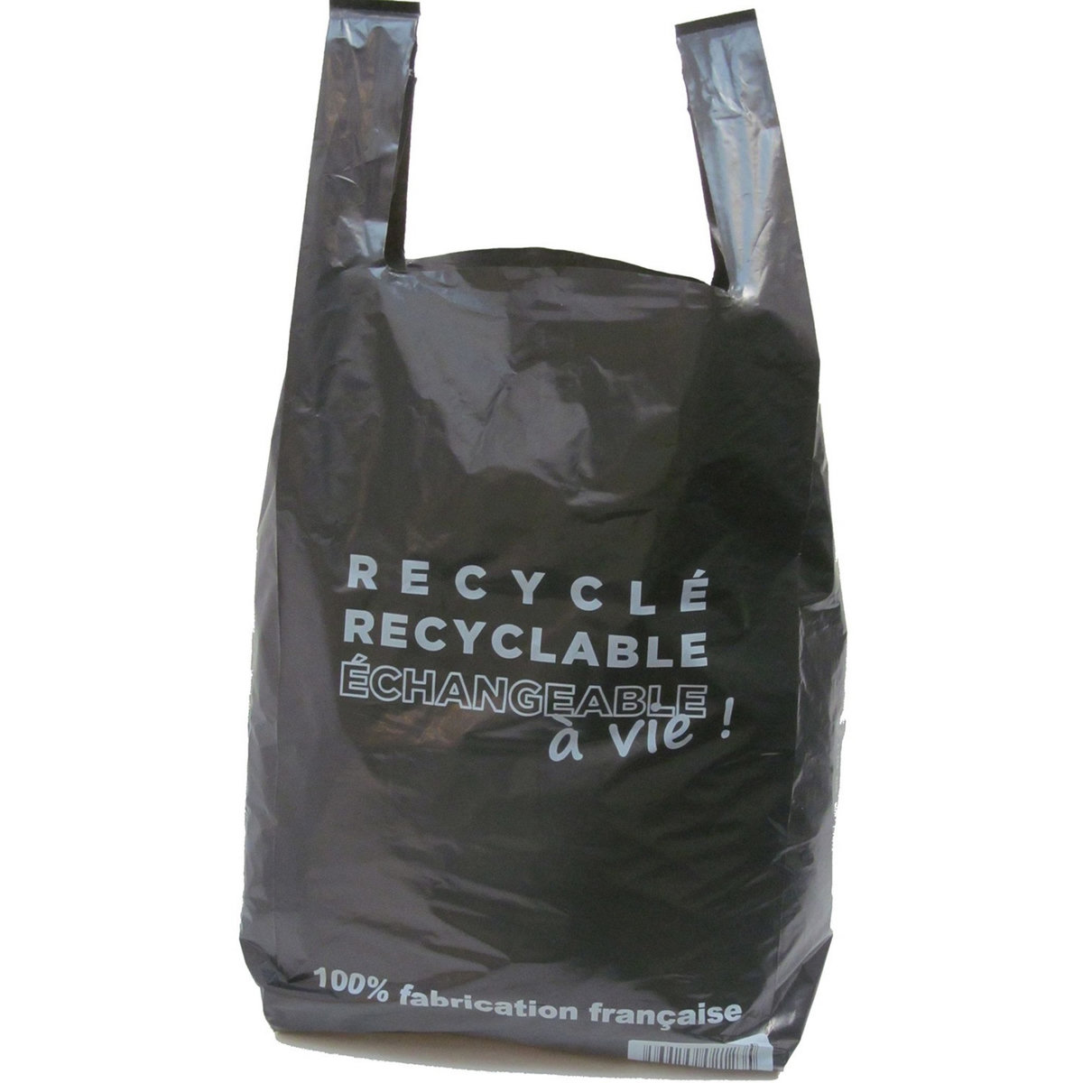 AUCHAN SAC NOIR BRETELLES RECYCLE 20L