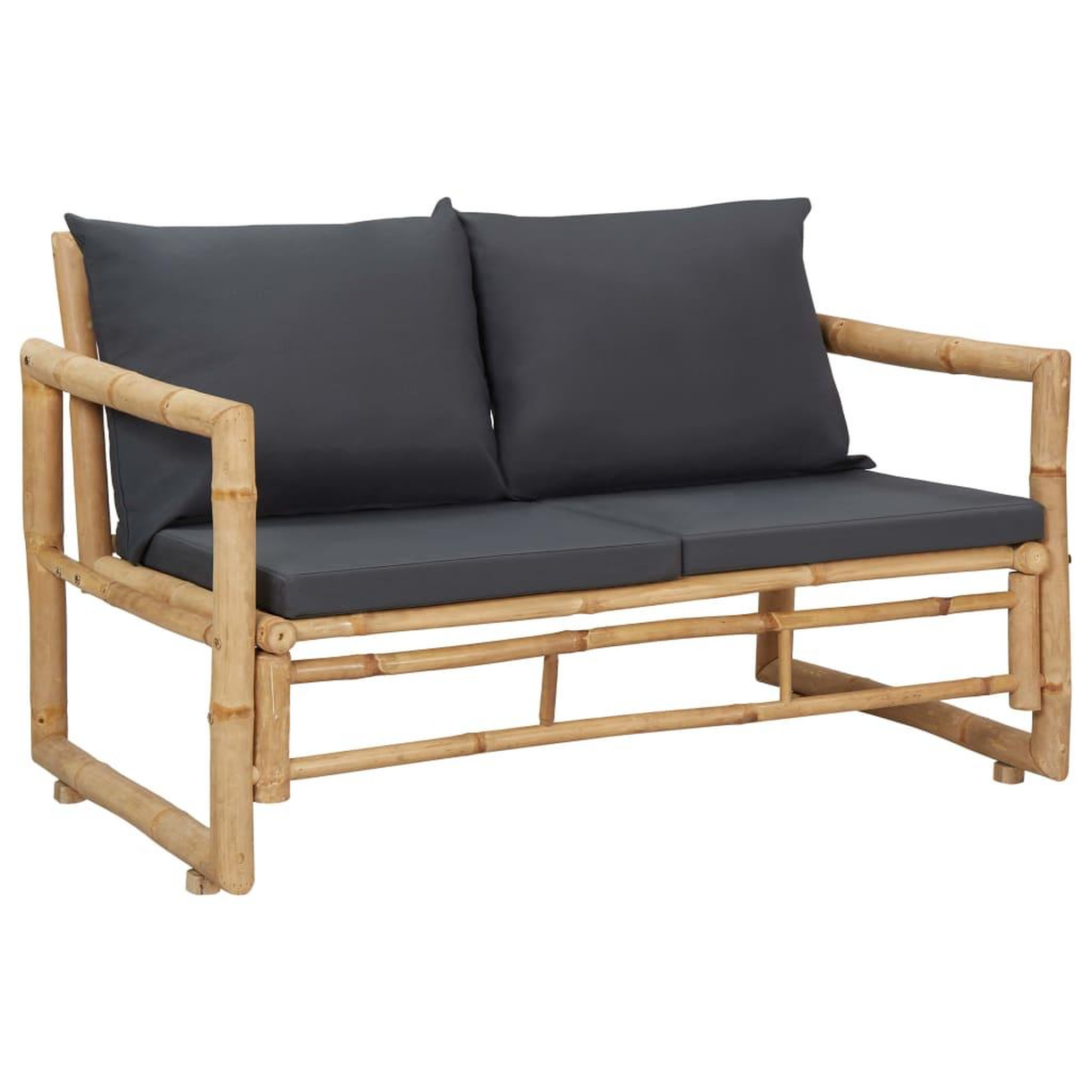 Voir la diapositive 3 : VIDAXL Salon de jardin 4 pcs avec coussins Bambou