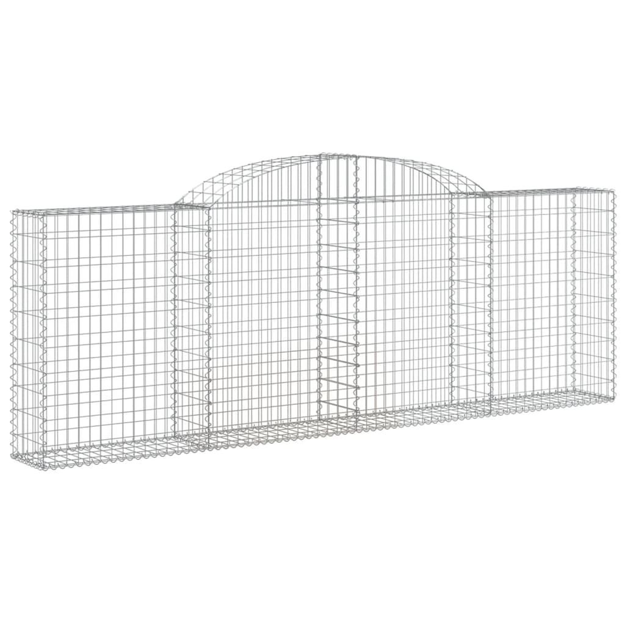 Voir la diapositive 3 : VIDAXL Paniers a gabions arques 5 pcs 300x30x100/120 cm fer galvanise